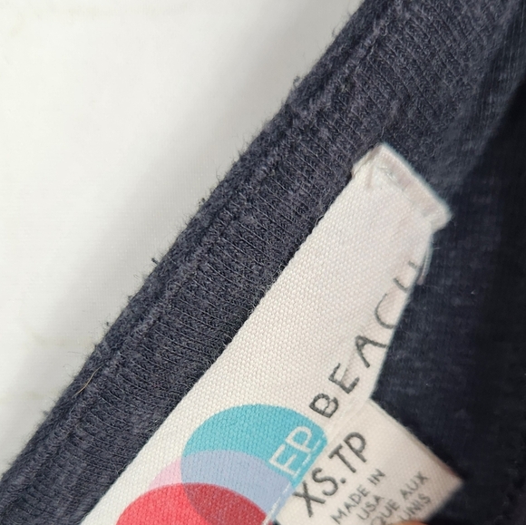 FP Beach Alice One Piece Tie Shoulder Wide Leg Jumpsuit in Charcoal Black XS - Picture 10 of 12